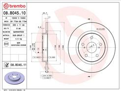 BREMBO 08.B045.11