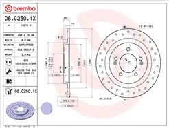 BREMBO 08.C250.1X