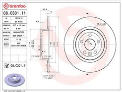 BREMBO 08.C301.11