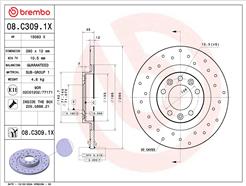 BREMBO 08.C309.1X