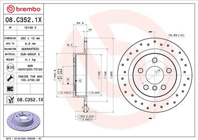 BREMBO 08.C352.1X