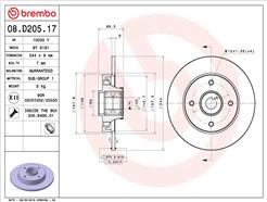 BREMBO 08.D205.17
