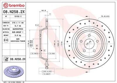 BREMBO 08.N258.2X