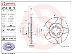 BREMBO 09.5166.75