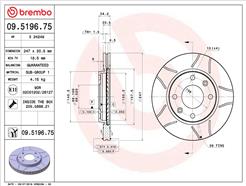 BREMBO 09.5196.75