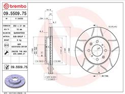 BREMBO 09.5509.75