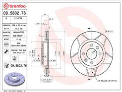 BREMBO 09.5802.76