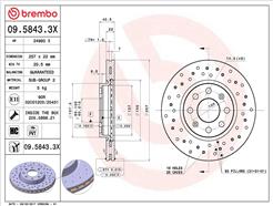 BREMBO 09.5843.3X