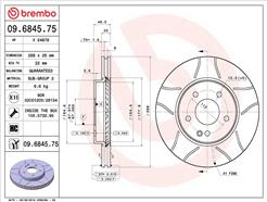 BREMBO 09.6845.75