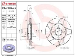 BREMBO 09.7806.75