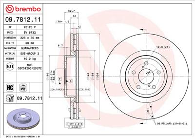BREMBO 09.7812.11 EAN: 8020584781210.