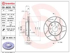 BREMBO 09.8635.75