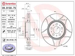 BREMBO 09.9130.75