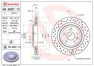 BREMBO 09.9587.1X