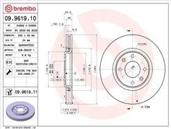 BREMBO 09.9619.11