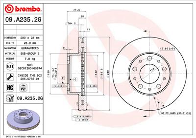 BREMBO KT 10 002 EAN: 8432509503447.