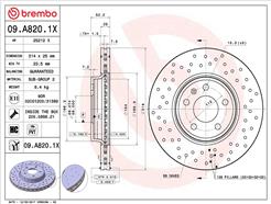 BREMBO 09.A820.1X