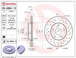 BREMBO 09.A864.1X