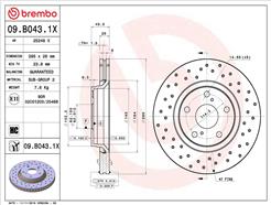BREMBO 09.B043.1X