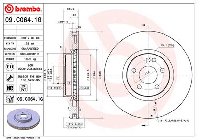 BREMBO KT 10 031 EAN: 8432509503737.