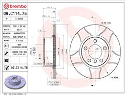 BREMBO 09.C114.75