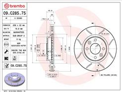 BREMBO 09.C285.75