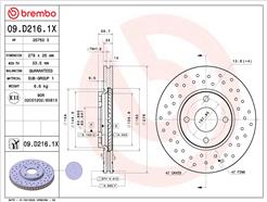 BREMBO 09.D216.1X
