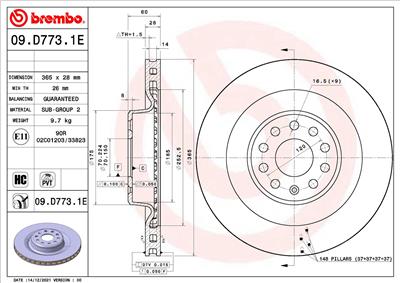 BREMBO KT 08 022 EAN: 8432509503263.