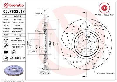 BREMBO 09.F523.13
