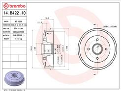 BREMBO 14.B422.10