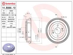 BREMBO 14.B986.10