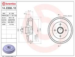 BREMBO 14.E308.10