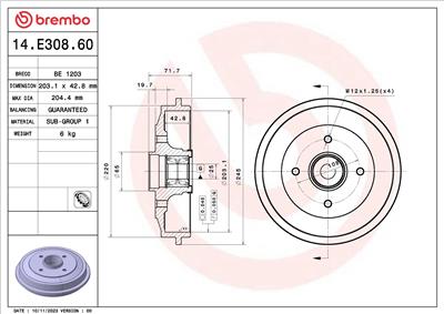 BREMBO 14.E308.60