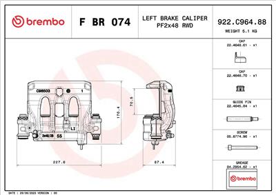 BREMBO F BR 074 EAN: 8020584548820.