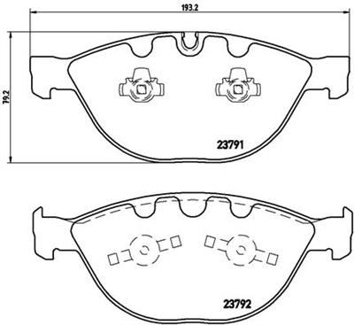 BREMBO P 06 047 Číslo výrobce: 23792. EAN: 8020584059951.