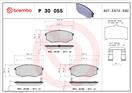 BREMBO P 30 055 - Sada brzdových destiček, vždy 4 kusy v sadě