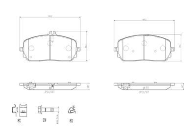 BREMBO P 50 152 Číslo výrobce: 22945. EAN: 8020584115527.