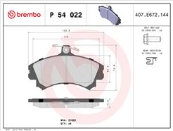 BREMBO P 54 022