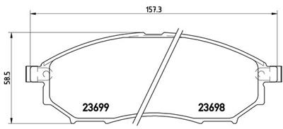 BREMBO P 56 058 Číslo výrobce: 23699. EAN: 8020584061435.