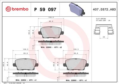 BREMBO P 59 097 EAN: 8020584116623.