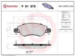 BREMBO P 61 070