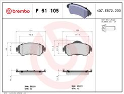 BREMBO P 61 105
