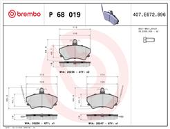 BREMBO P 68 019