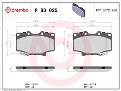 BREMBO P 83 025