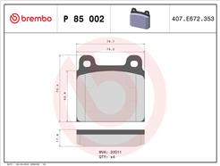 BREMBO P 85 002