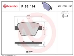BREMBO P 85 114X