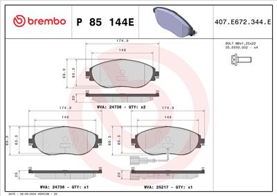 BREMBO P 85 144E