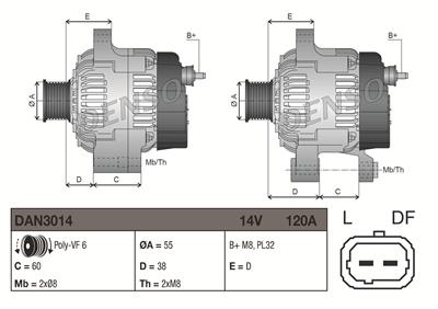 DENSO DAN3014 EAN: 8717613173442.