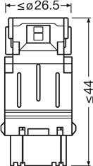 OSRAM 3157DYP-2BL - Žárovka, brzdové svělo
