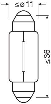 OSRAM 6418-2BL Číslo výrobce: C5W. EAN: 4062172396141.